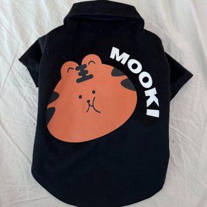 Dog T-shirt w/Tiger Paint
